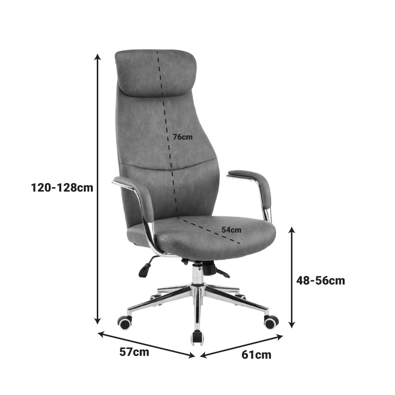 Scaun de birou manager cu funcție ajustabilă Ferka Maro, 64x71x120-128cm