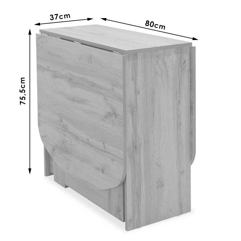 Masa Extensibila Model Aniya, 37-160 x 80 x 77 cm, Diverse culoare - Sonoma