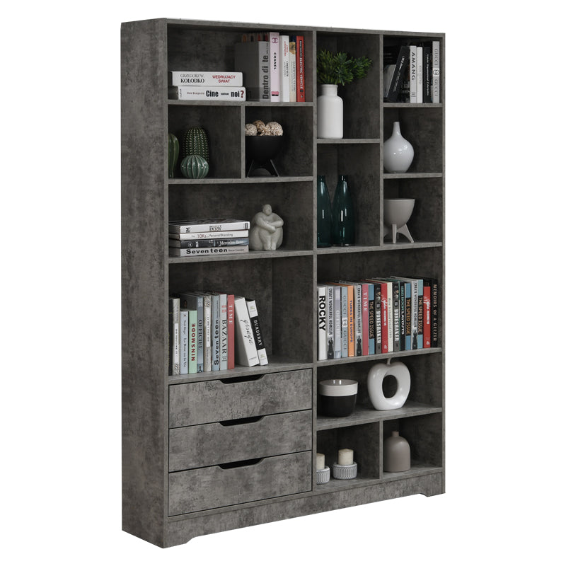 Biblioteca Lucinda, 120x30x181 cm - Gri