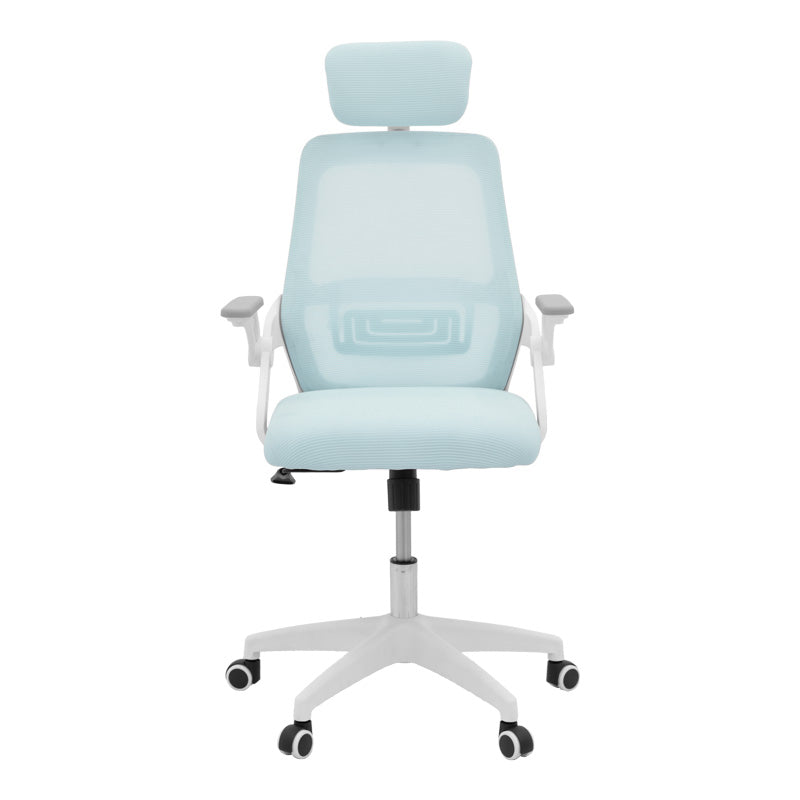 WHITE FRAME - LIGHT BLUE MESH