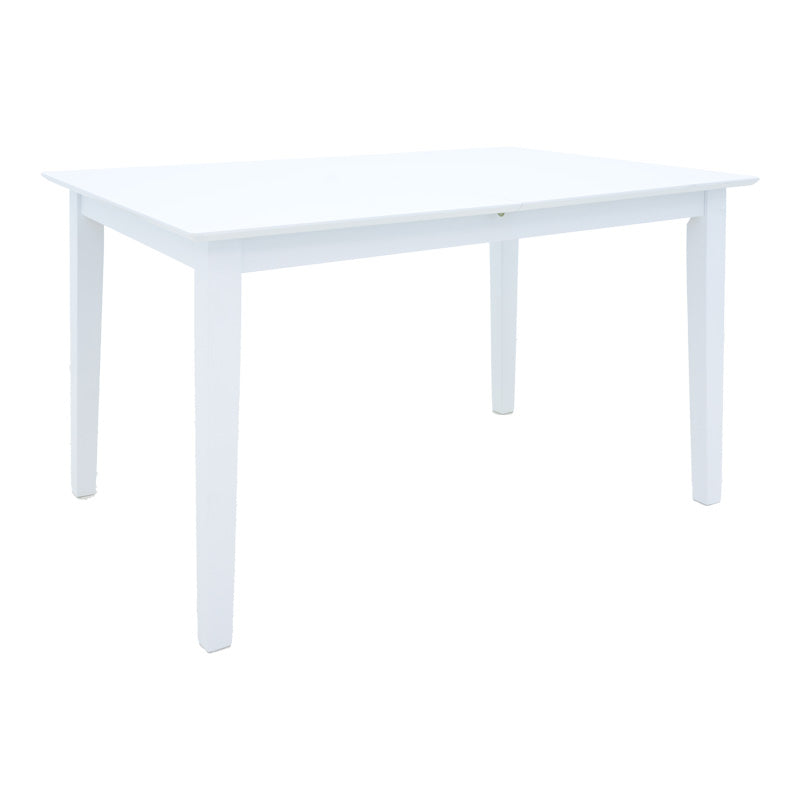 Masă extensibilă Mabor-Houston, Lemn, Alb, 120-150x80x73, 8 cm
