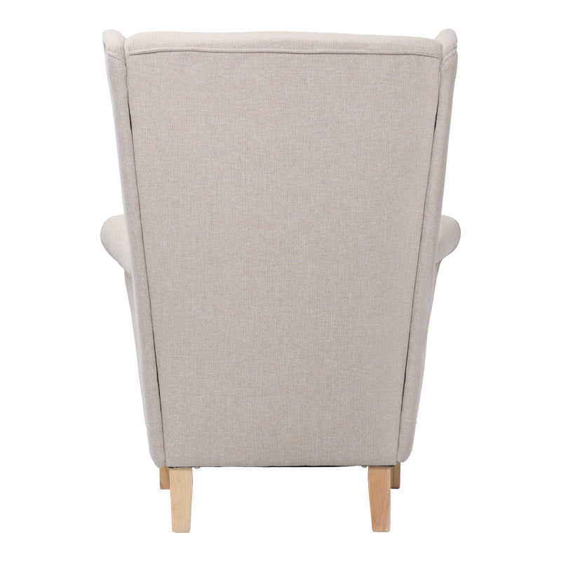 CREAM - NATURAL WOODEN LEGS