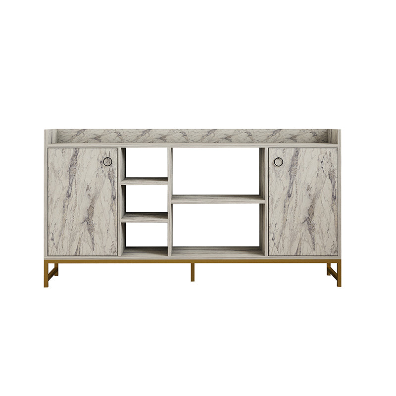 MARBLE WITH GOLD METAL LEGS