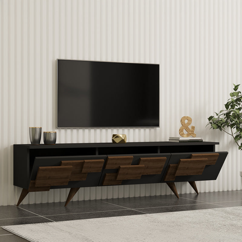 Comoda TV Trida, 160x35x45 cm - Antracit-Nuc