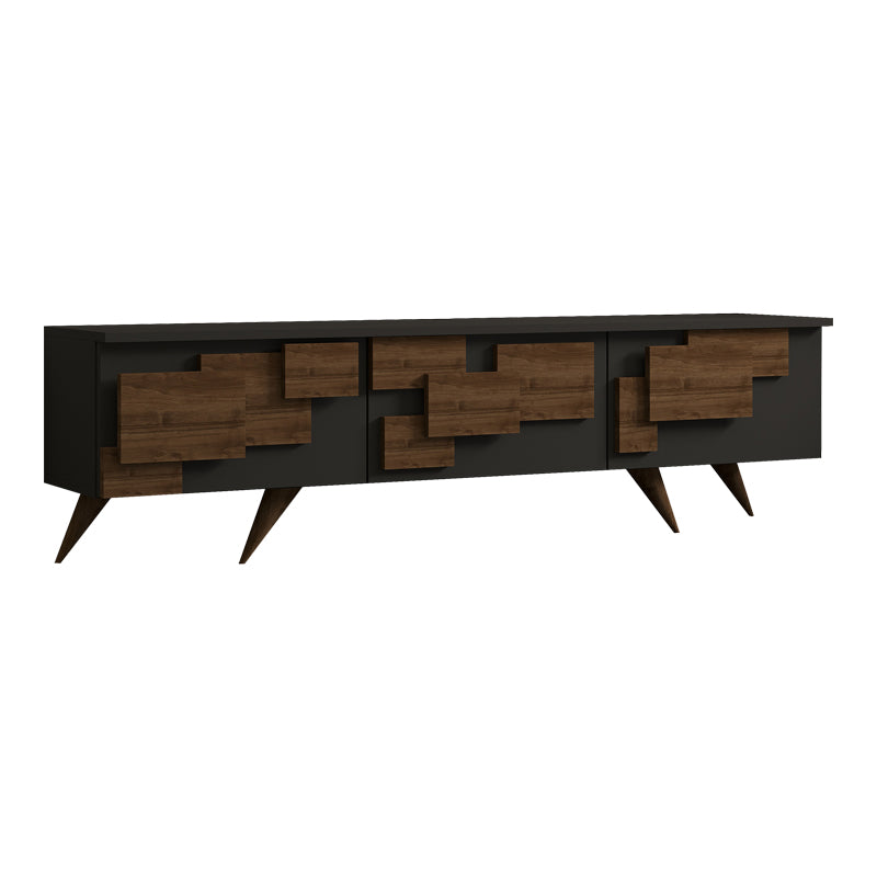 Comoda TV Trida, 160x35x45 cm - Antracit-Nuc