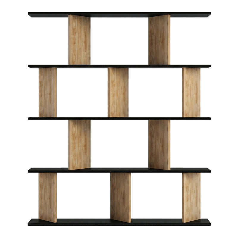 Biblioteca Ratu, 120x25x141 cm - Antracit-Nuc