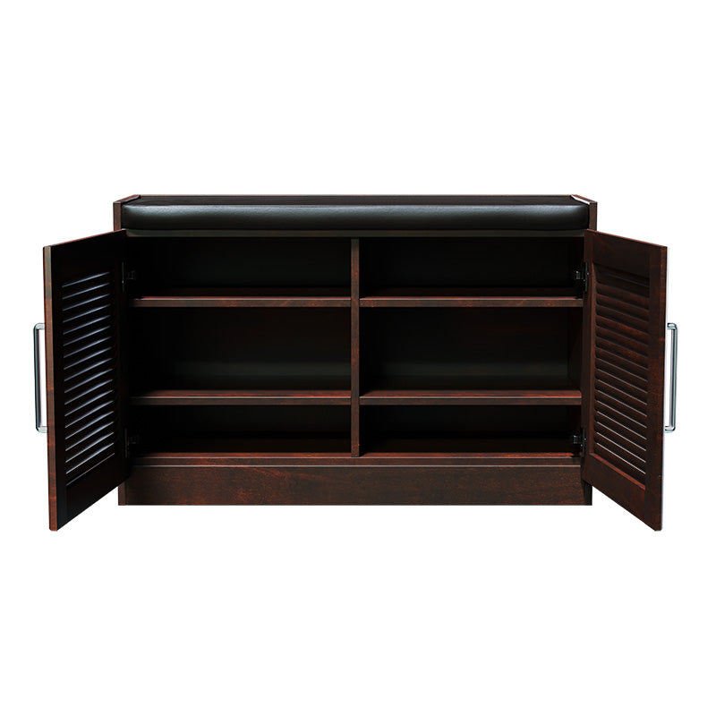 Dulap pantofi cu banca Crispy 94x34.5x60cm - Nuc