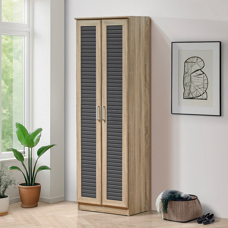 Dulap pentru pantofi cu capacitate 21 perechi Sante, Lemn, 60x37x183 cm