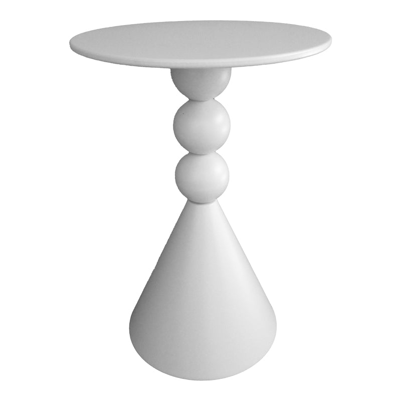 Măsuță auxiliară cu funcție de depozitare Bilane, Metal, Crem, 39x60 cm