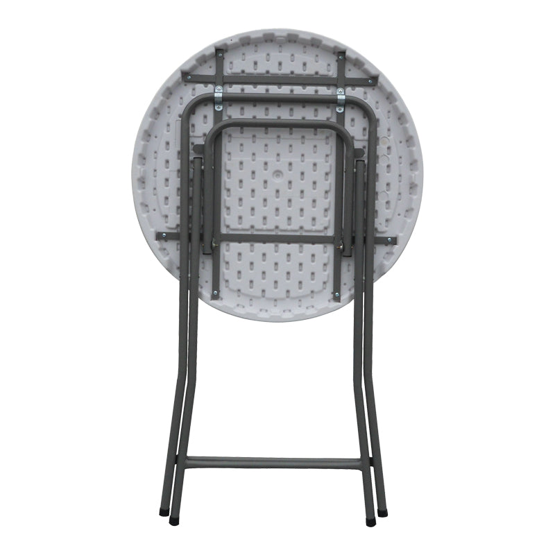 Masă de catering pliabilă, Alb, Plastic, 81x110 cm