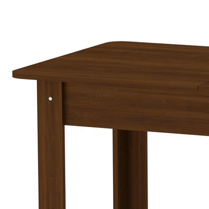 Masa de dining Quiin, extensibila, nuc, 120-174x70x74 cm - Nuc