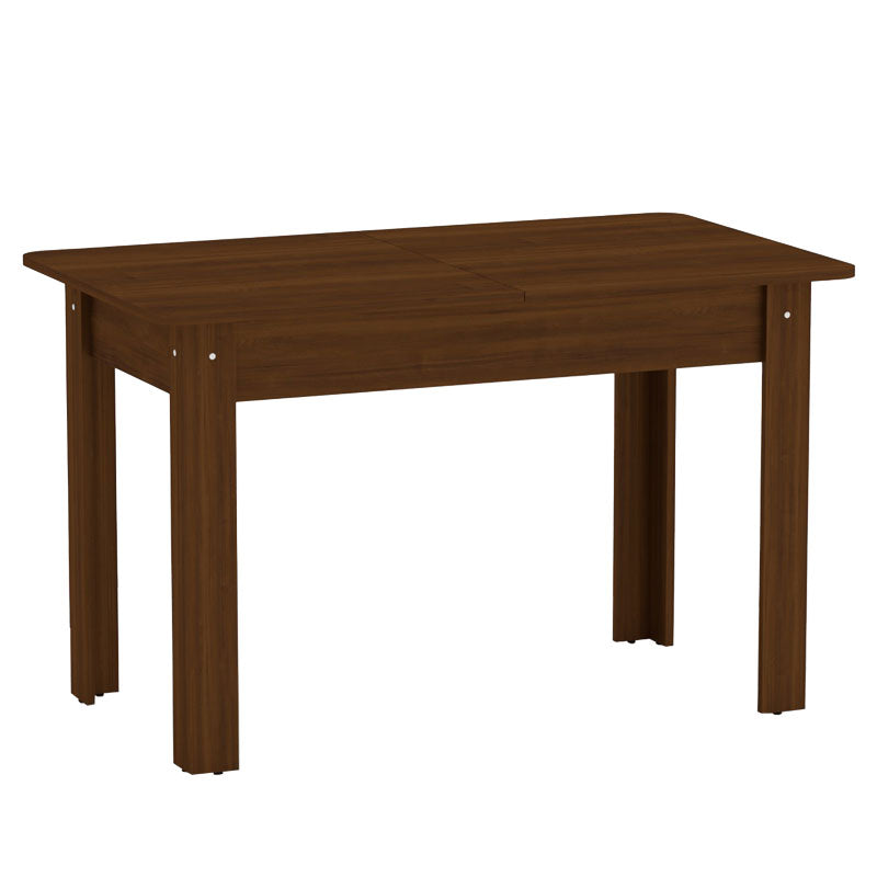 Masa de dining Quiin, extensibila, nuc, 120-174x70x74 cm - Nuc