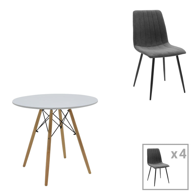 DARK GREY - BLACK - NATURAL - WHITE