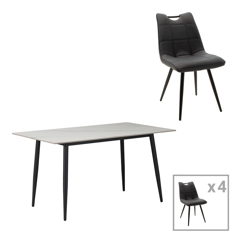 WHITE- BLACK - ANTHRACITE