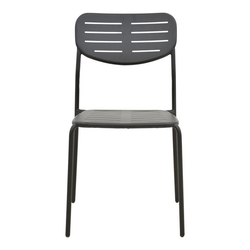Scaun de exterior Deraby, Negru, 52x46x83 cm
