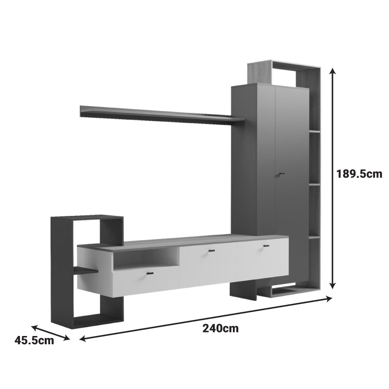 WHITE - SONOMA - DARK GREY