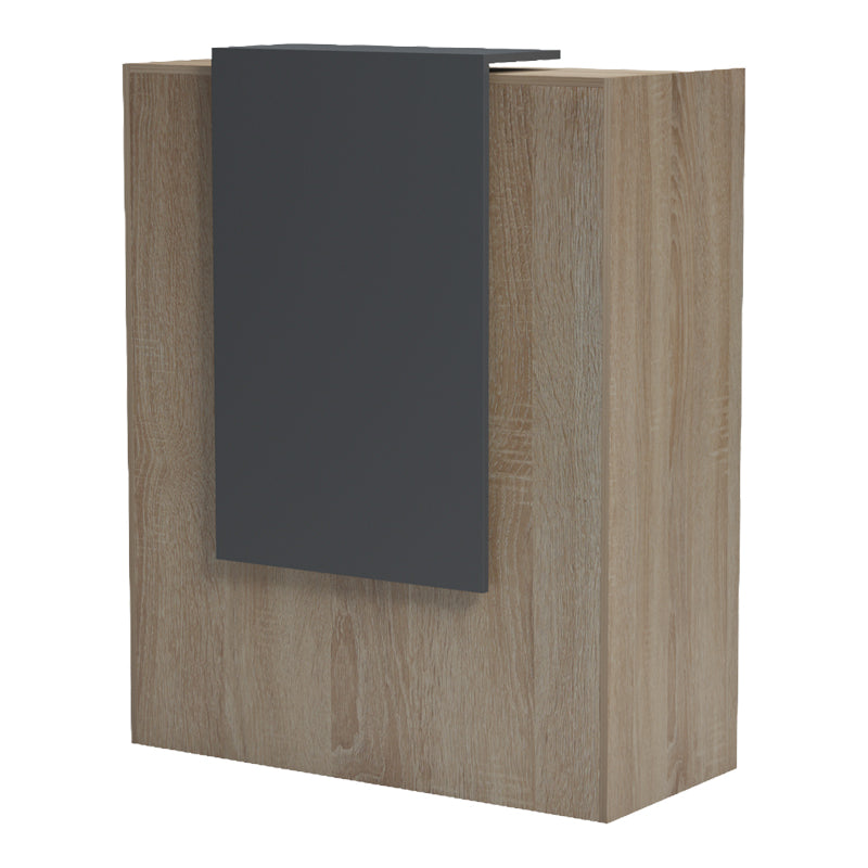 Reception birou Zowel cu LED sonoma-antracit 90x40x110cm, Sonoma-Gri inchis