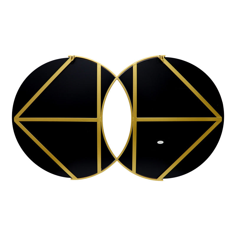 Oglinda dubla cu finisaj auriu Miryata , Moderna, metal, 105x3x60 cm