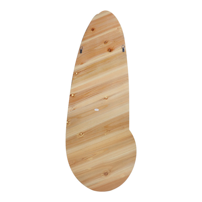 Oglinda ovala cu rama Naturala Marly, 50x127 cm