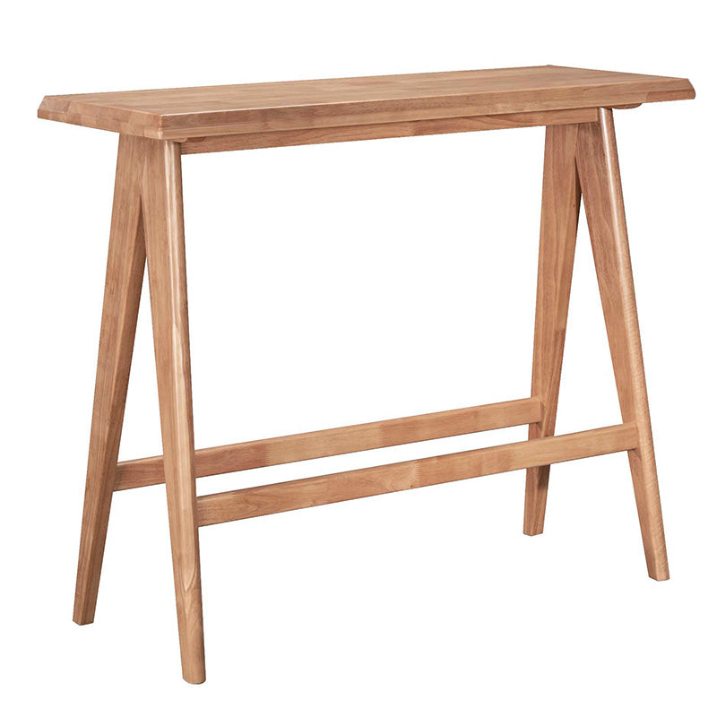Set masa si scaune pentru sufragerie Winslow set 5 piese lemn de arbore de cauciuc, nuc deschis 120x45x100 cm