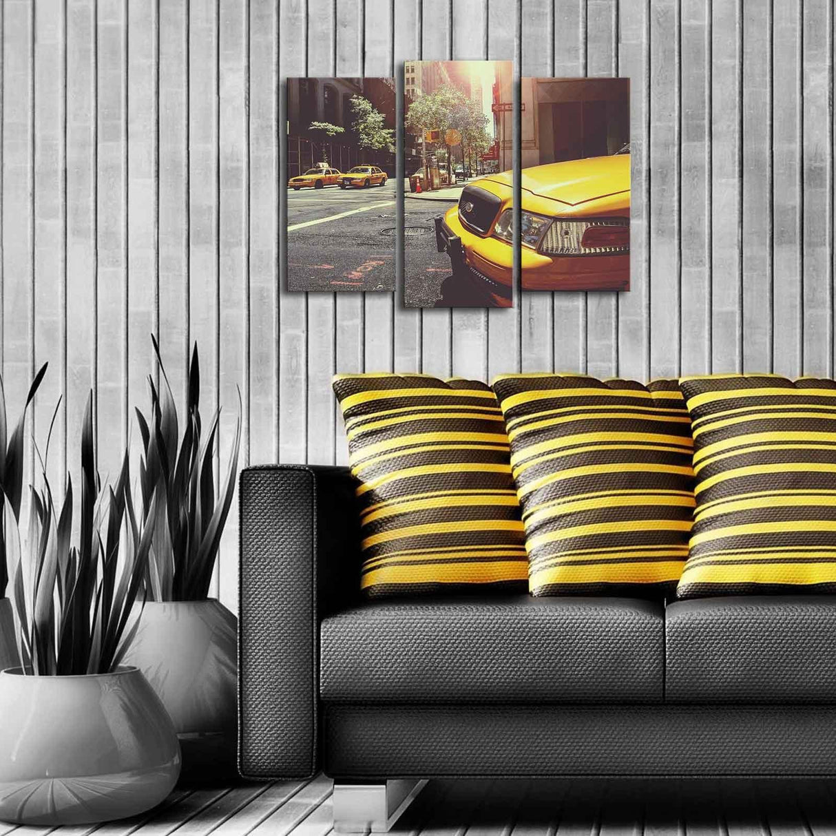 Tablou Canvas cu Led 3PATİACT, Multicolor, 66x45 cm