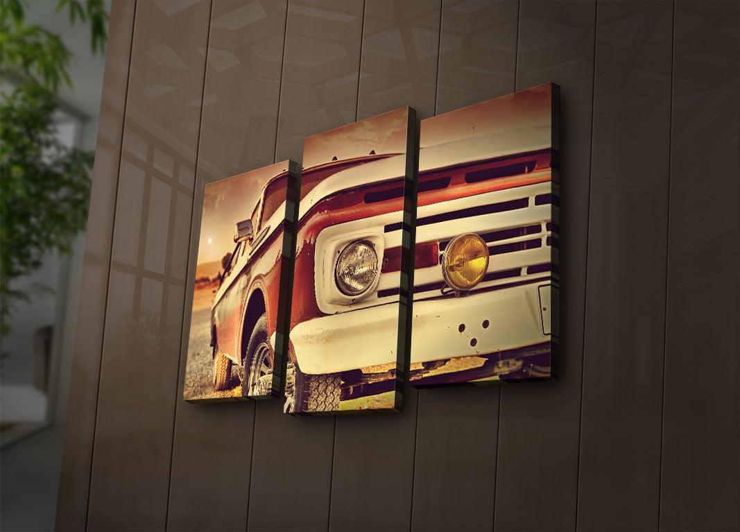 Tablou Canvas cu Led 3PATİACT, Multicolor, 66x45 cm