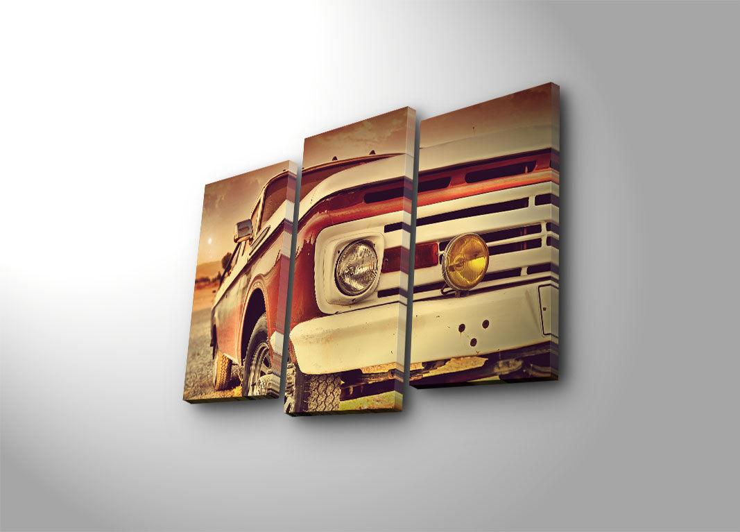 Tablou Canvas cu Led 3PATİACT, Multicolor, 66x45 cm