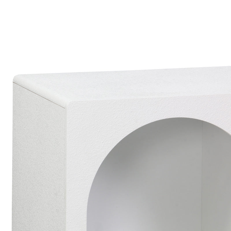 Bufet cu rafturi Emersi, Alb, 120x35x76 cm