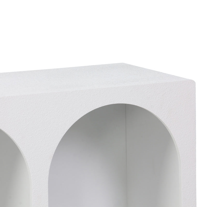 Bufet cu rafturi Emersi, Alb, 120x35x76 cm