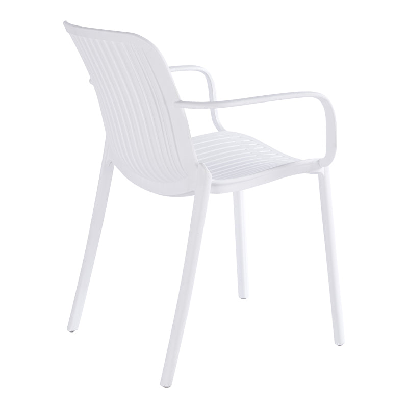 Scaun de exterior Teragi stackable fotoliu pp cu UV protection alb 59x57x82cm