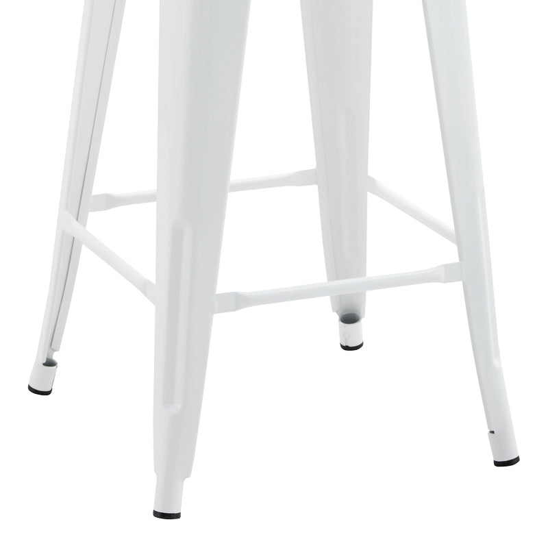 Scaun de bar Utopia, Alb, 42x42x86 cm