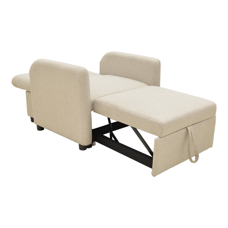 fotoliu-bed Flexa stofă, Gri - Negru, 85x92x84 cm - Bej