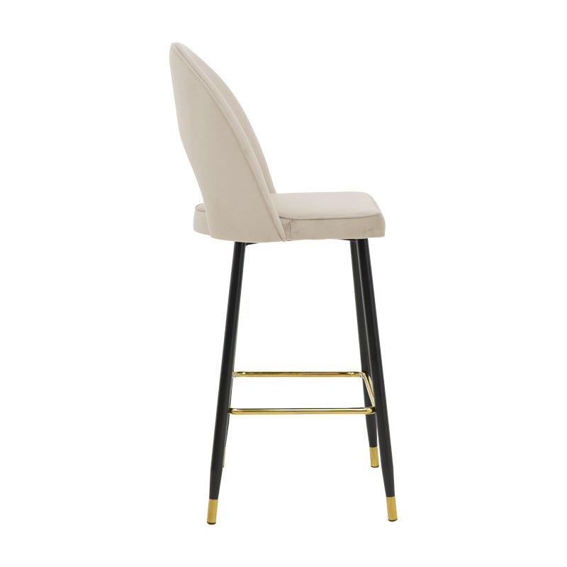Scaun de bar Medium height bar, 48x50x107 cm - Negru-Bej-Auriu