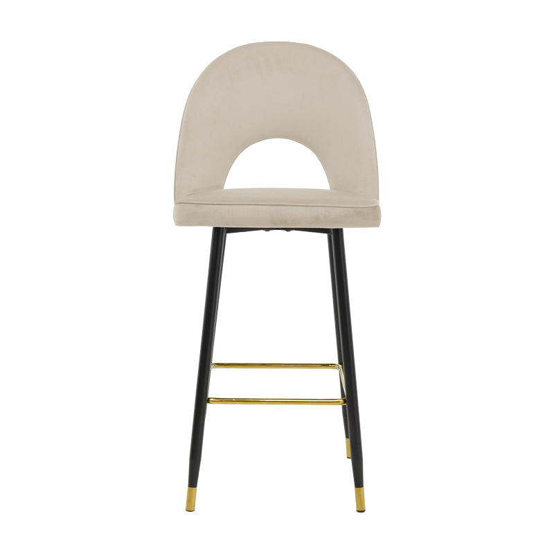 Scaun de bar Medium height bar, 48x50x107 cm - Negru-Bej-Auriu