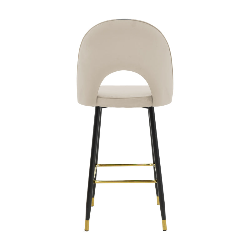 Scaun de bar Medium height bar, 48x50x107 cm - Negru-Bej-Auriu