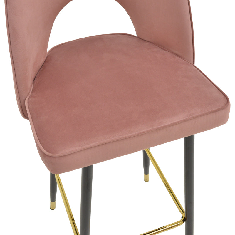 Scaun de bar Medium height bar, 48x50x107 cm - Negru-Auriu