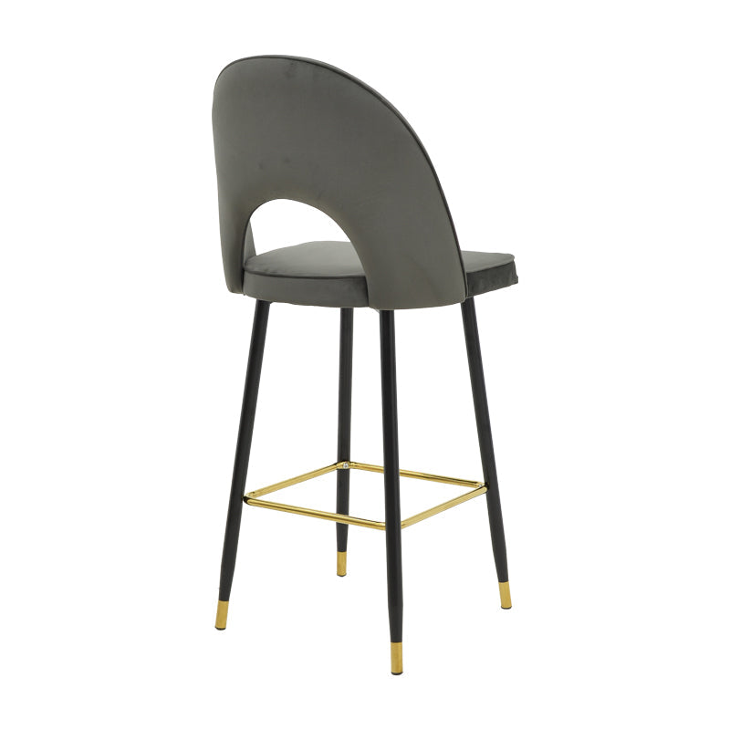 Scaun de bar Medium height bar, 48x50x107 cm - Antracit-Negru-Auriu