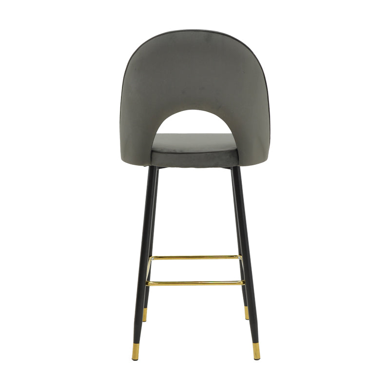 Scaun de bar Medium height bar, 48x50x107 cm - Antracit-Negru-Auriu