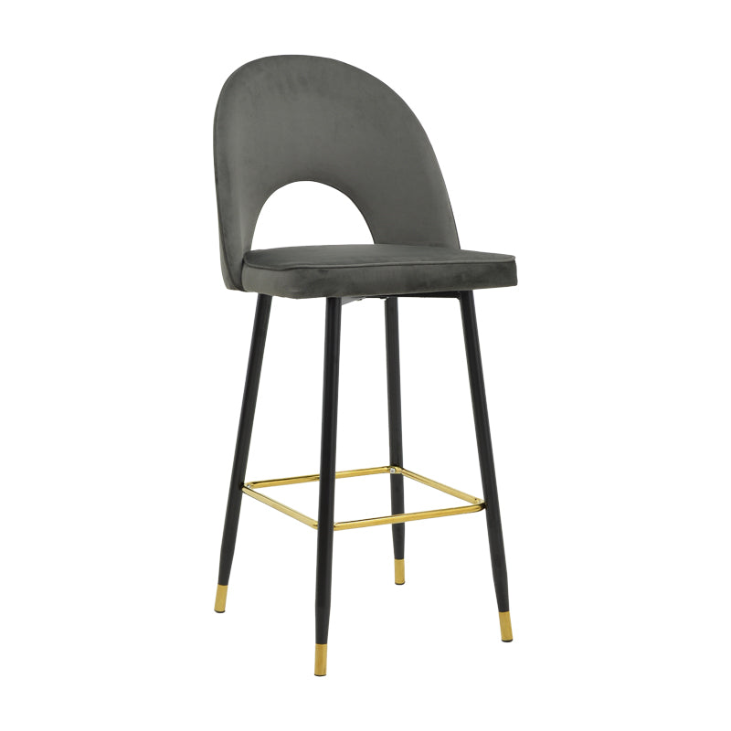 Scaun de bar Medium height bar, 48x50x107 cm - Antracit-Negru-Auriu