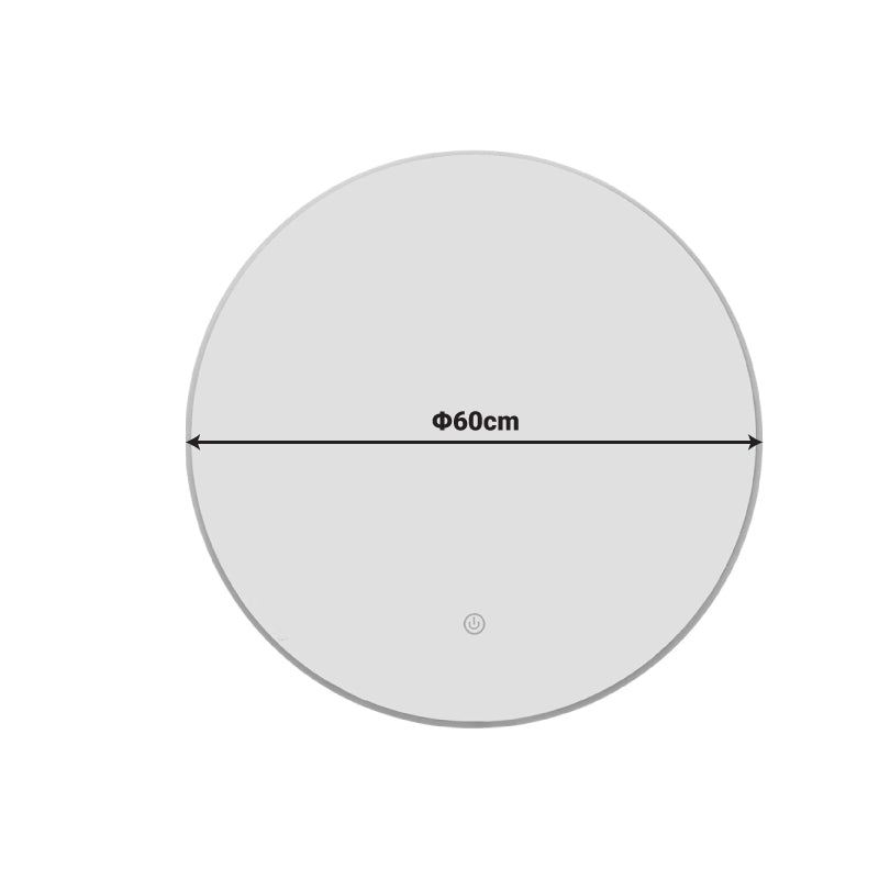 Oglinda LED Inart Lucox, Modern, Aluminiu, 60x3 cm