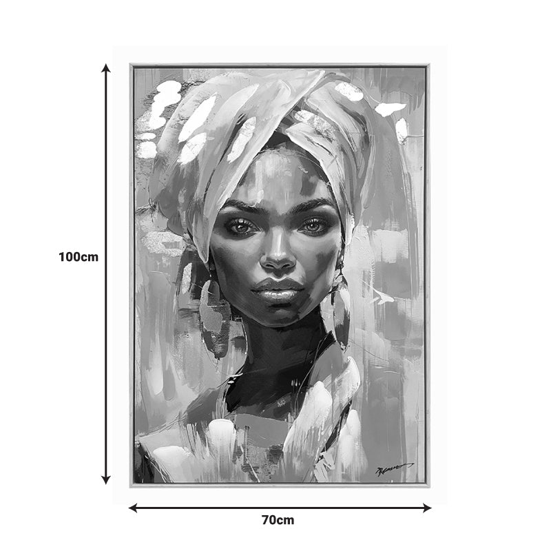 Tablou pictat pe pânza Gazel I Inart, Modern, Pânza, 70x3.5x100 cm