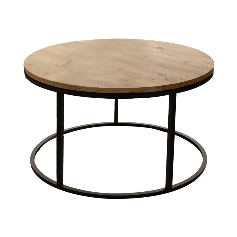 Masuta de cafea Drion marmura neagra-metal negru D60x40cm - Stejar