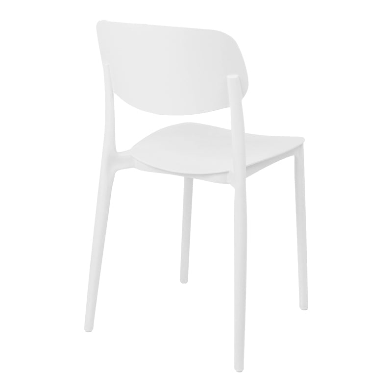 Scaun de exterior Stackable, Alb, 38x49x79 cm