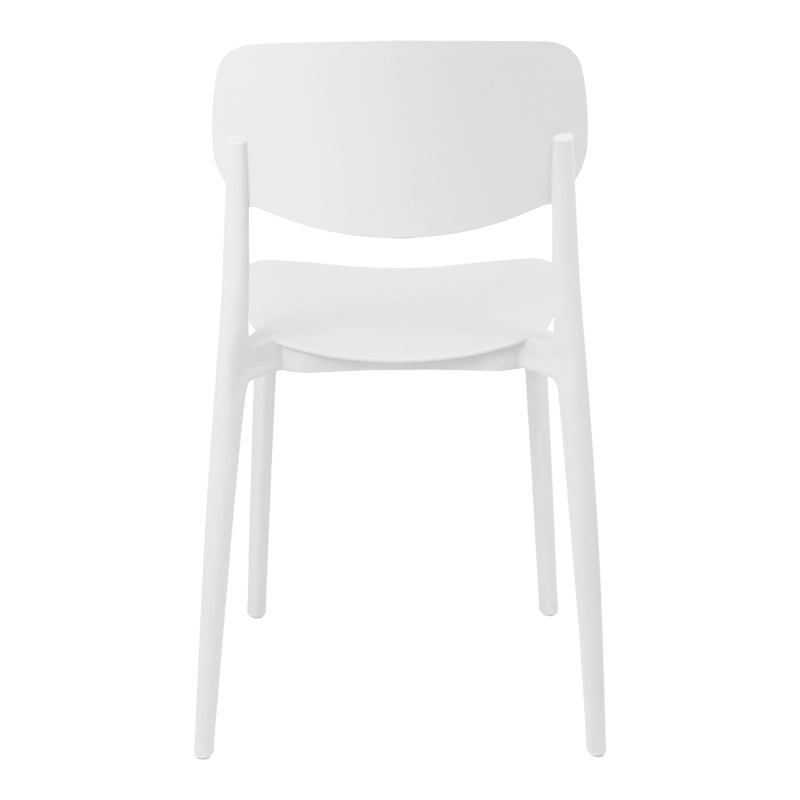 Scaun de exterior Stackable, Alb, 38x49x79 cm