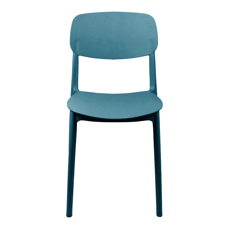 Scaun exterior Stackable Berdian, Albastru, 38x49x79 cm