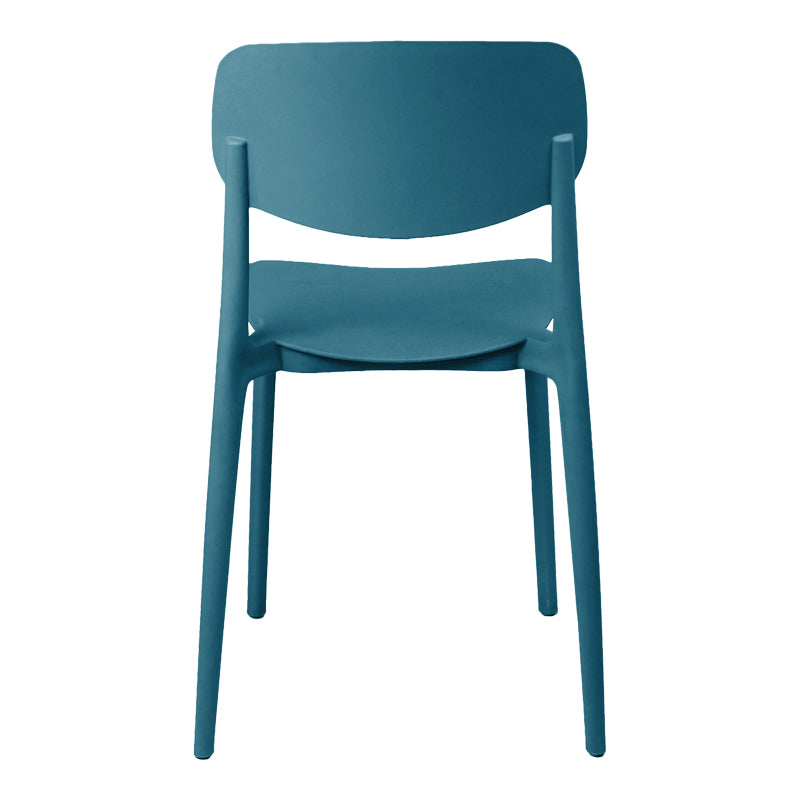 Scaun exterior Stackable Berdian, Albastru, 38x49x79 cm