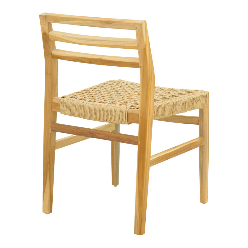 Scaun Tuga, lemn teak, împletitură PE, 50x58x86 cm