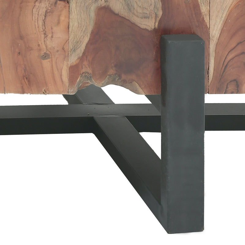 Masă de cafea cu funcție Borth, Lemn Teak, 135x90x40 cm