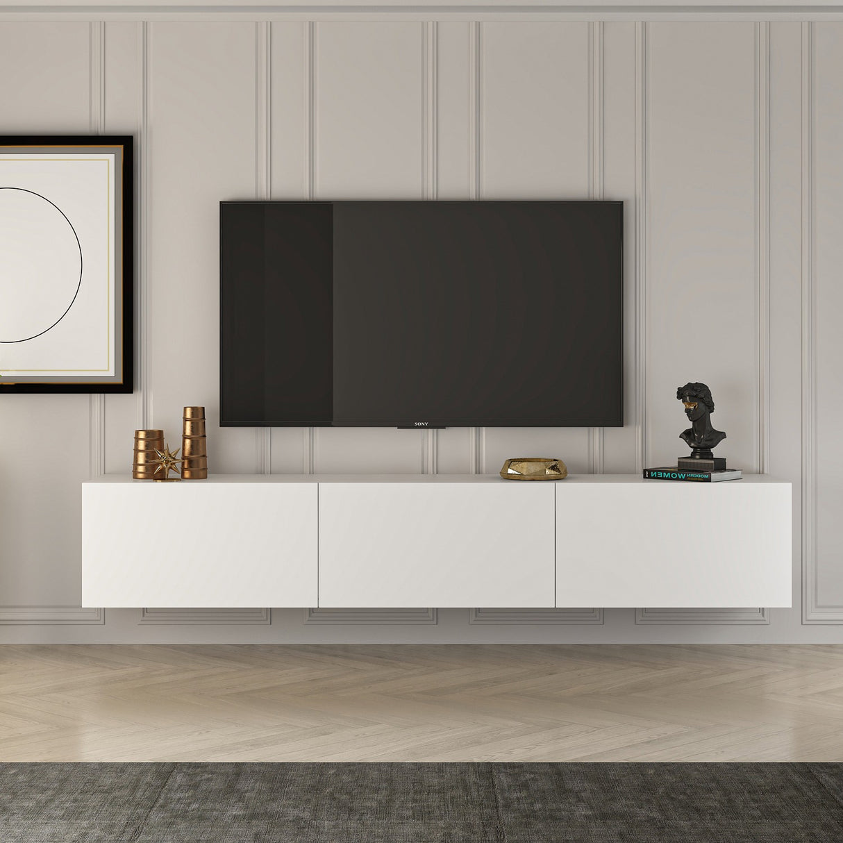 Comoda West 150x32 - Alb