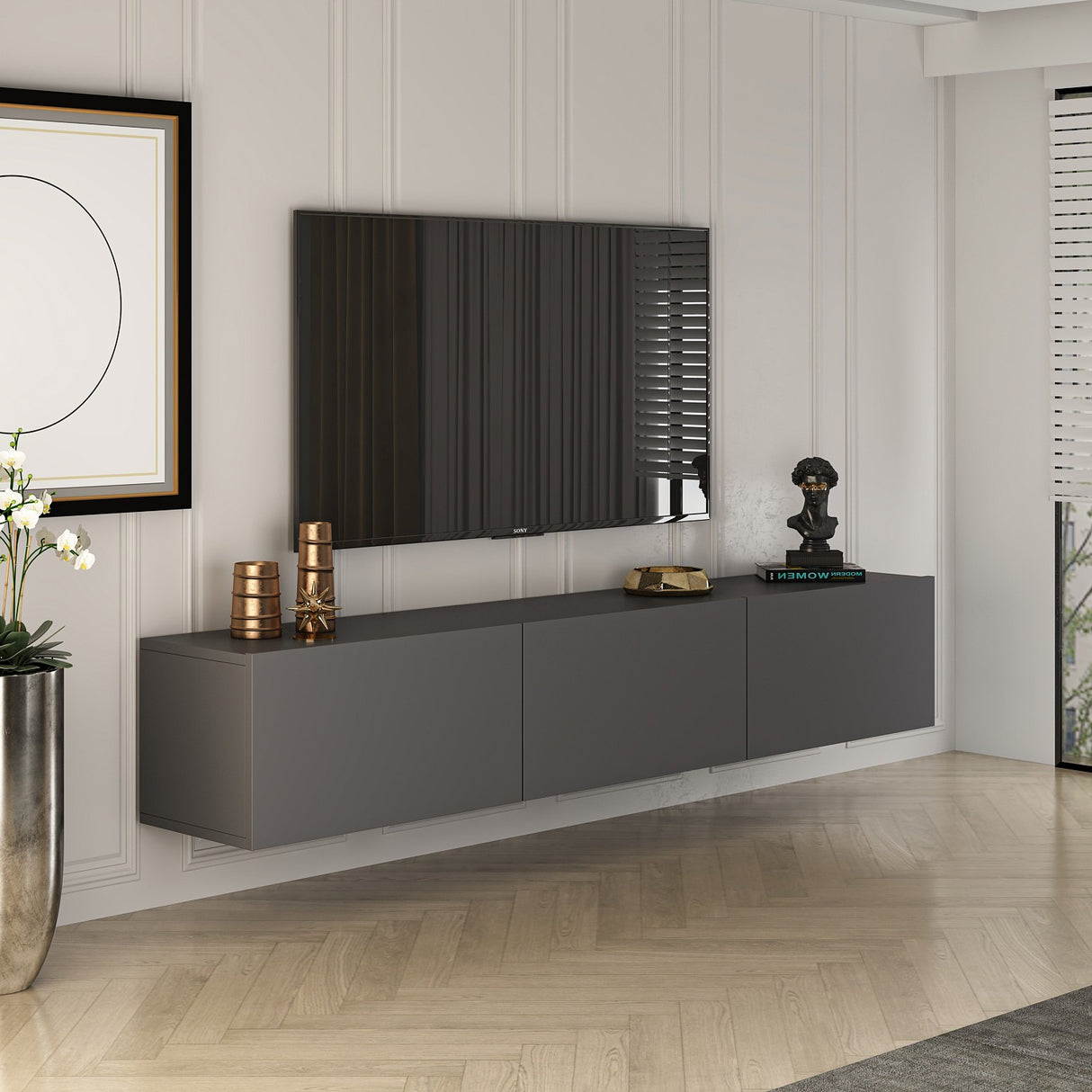 Comoda West 150x32 - Gri